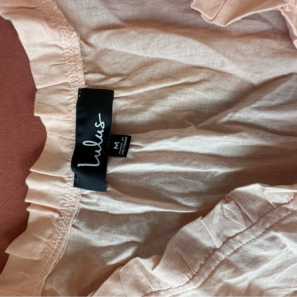 Lulus Pink Ruffled Top